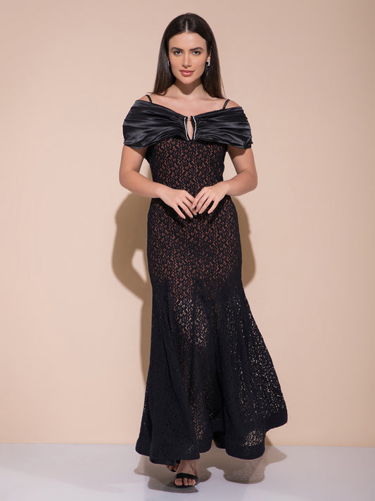 Tiaran Black Long Dress