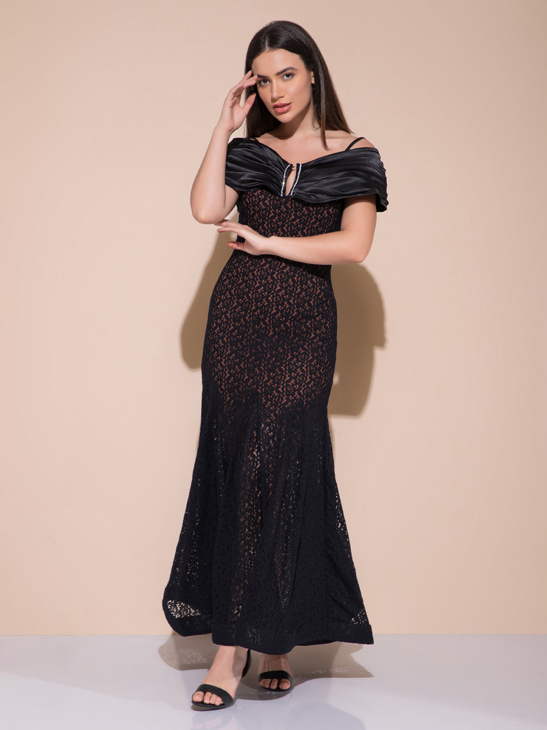 Tiaran Black Long Dress